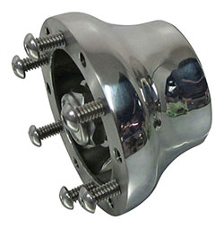 Stainless Steel 6-Bolt One-Piece Steering Wheel Adapter - 1.85