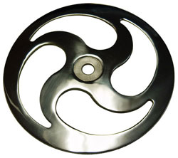 Billet Swirl-Away Sea Strainer Cap - Swirl Style