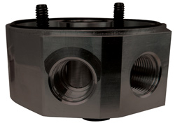 Big Block Chevy Gen 5 & 6 Side Entry Remote Cooler Sandwich Adapter