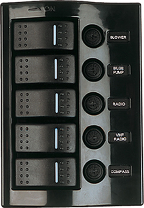 The Safetyhub 150 Fuse Block Blue Sea Systems