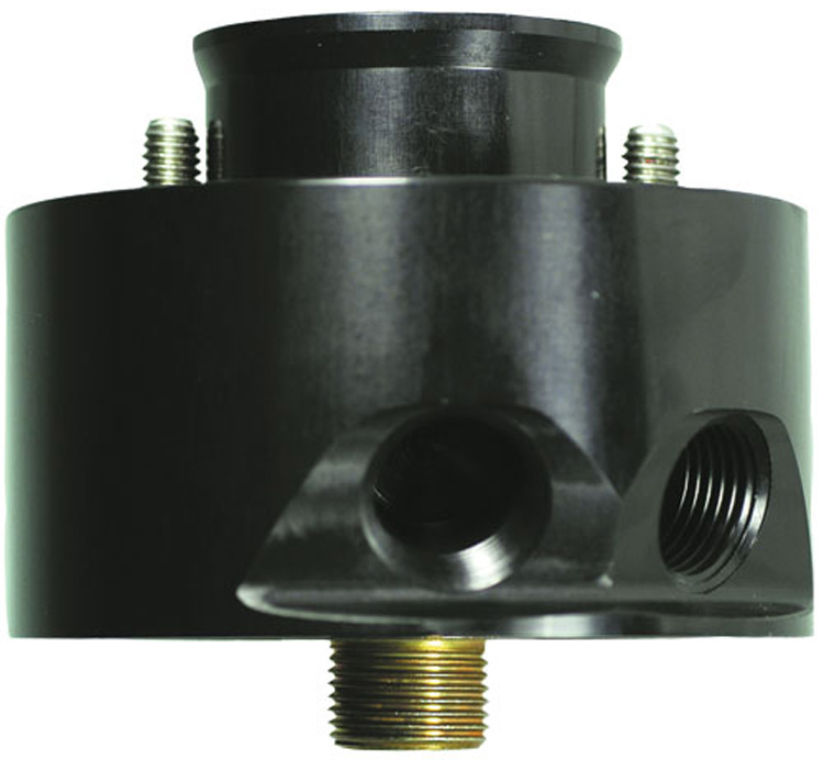 Side Entry Billet Remote Cooler Sandwich Adapter Generation 4 Big