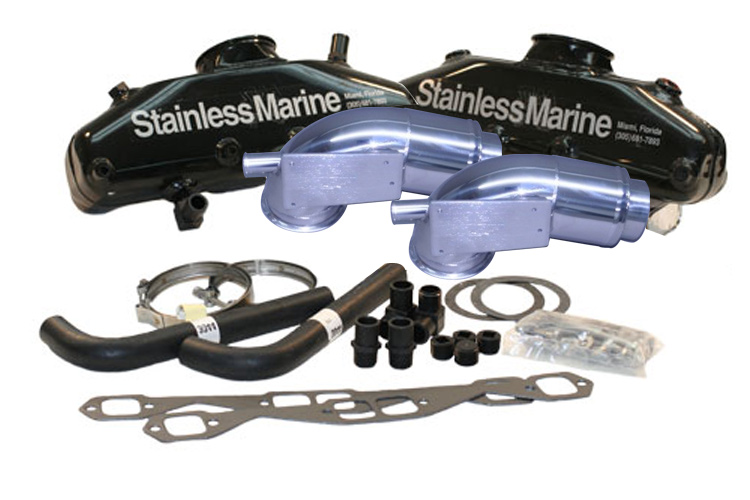 Small Block GM HiTorque Standard Exhaust System Hardin Marine