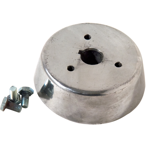 3/4" Round Tapered Cast Aluminum Steering Shaft Adapter Hardin Marine