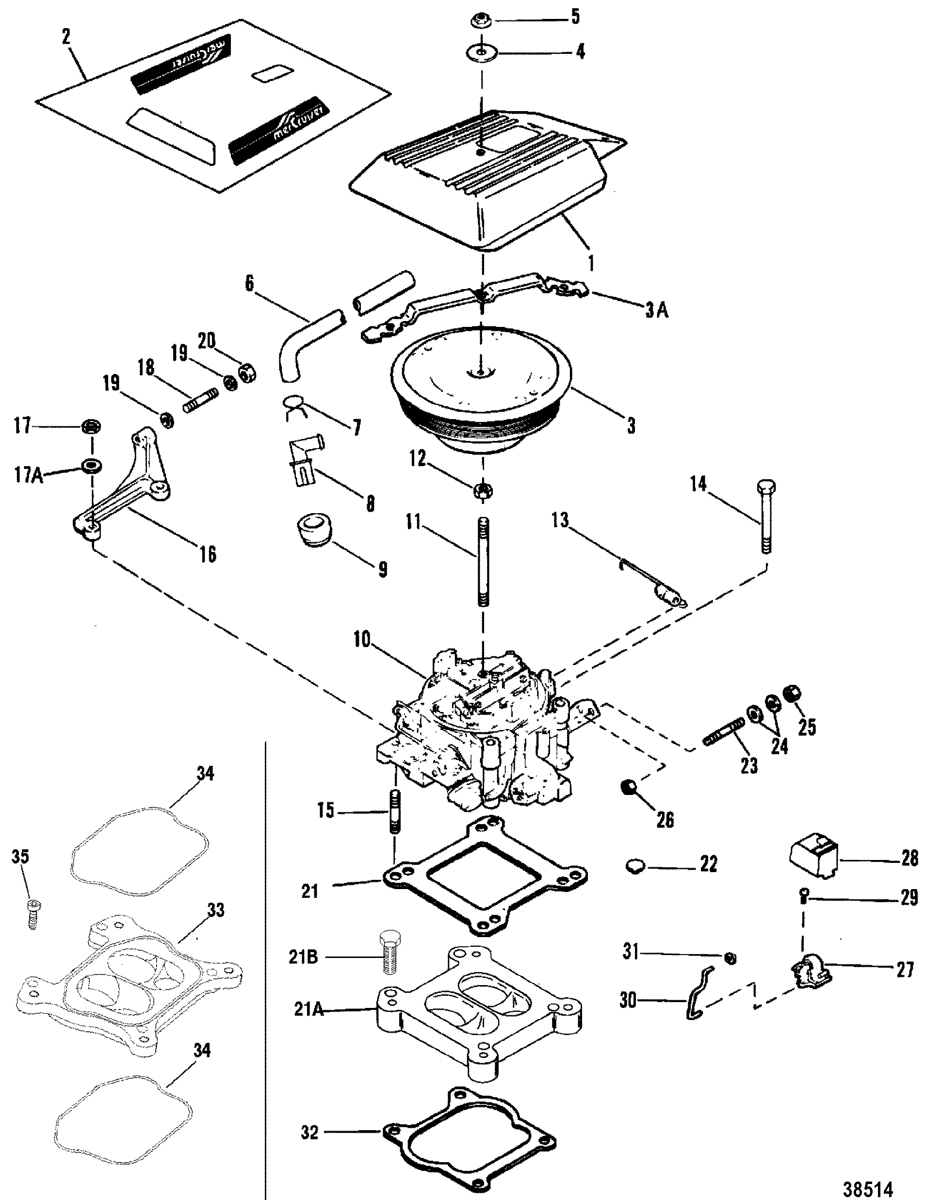 Hardin Marine CarburetorThrottle Linkage (er 4 Barrel)