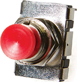 Horn Button W/Red Plunger