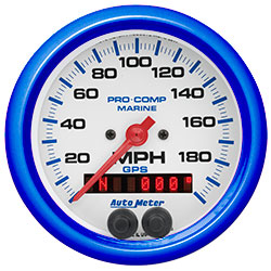 3-3/8" GPS Multi Function 140 MPH Speedometer Gauge - Custom Colored Rims