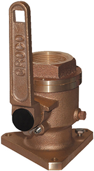 Groco BV Bronze Full-Flow Flanged Ball-Type Seacock