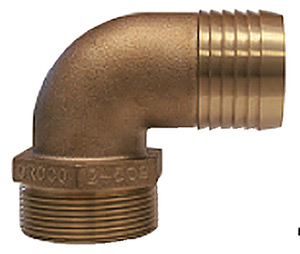 PIPE-TO-HOSE ADAPTERS - 90&deg; BSPP THREADS (GROCO)