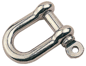 3/8" Stainless Steel Bow Shackle, Carded"