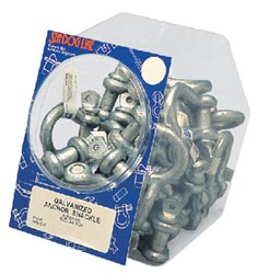1/2" Galvanized Anchor Shackles, 15 Pieces"
