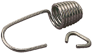 1/4" Stainless Shock Cord Clip w/Crimp, Pair"