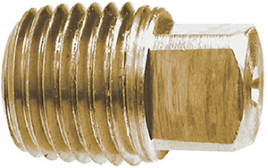 1/4 Brass Sq Head Pipe Plug