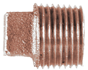 1-1/4 Bronze Sq Head Pipe Plug
