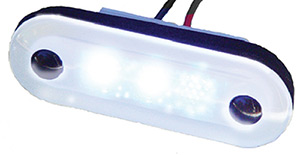 Aqua Signal Santiago 12V 3-LED Accent Light For Indoor or Outdoor Use