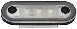 Aqua Signal Santiago 12V 3-LED Accent Light For Indoor or Outdoor Use With Stainless Steel Cover