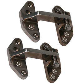 Polished Stainless Steel Long Reach Hinges