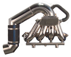 Cyclone Low Exit System Header System For GM Big Block Bravo