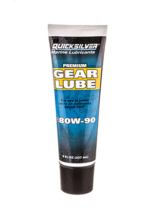 802844Q02 Premium Gear Lube SAE 80W-90 for Marine Outboard Engines 75 Hp or Lower, 9-Ounce Tube