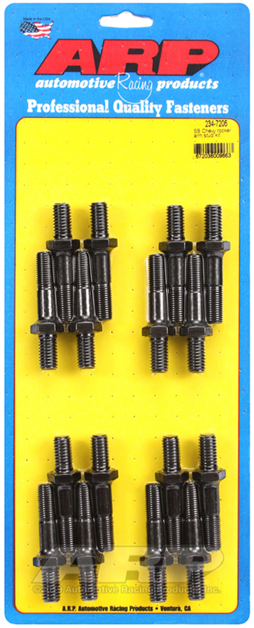 SB Chevy Rocker Arm Studs, with Roller Rockers & Stud Girdle