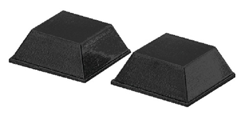 Taylor Adhesive-Backed Rubber Door Pads 3/4" x 3/4" (2 per Pack)"