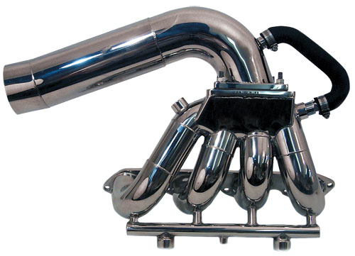 Cyclone Header System For GM Big Block With Custom Dimension Tailpipes