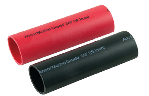 Ancor Marine Grade Heat Shrink Heavy Wall Battery Cable Tube Combo Pack For 2-4/0 (Includes 1 Ea. Of 1" X 3" Red And Black)"