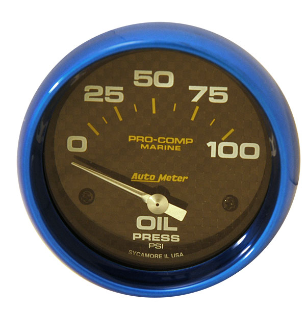 Autometer 2-1/16" Electric 0-100 PSI Oil Pressure