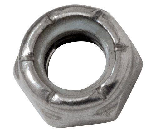 5/16-18" Stainless Steel Nylon Lock Nut - Half Height