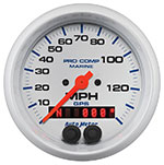 3-3/8" GPS Multi Function 140 MPH Speedometer Gauge - Custom Colored Rims
