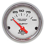 Autometer 2-5/8" Electric 0-100 PSI Oil Pressure
