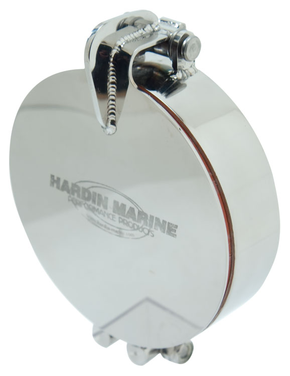 4-1/2" Stainless Steel Exhaust Flappers (pair) - Hardin Marine