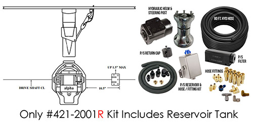 Fits Mercury Verado Hydraulic Steering Fluid Helm Fill Kit