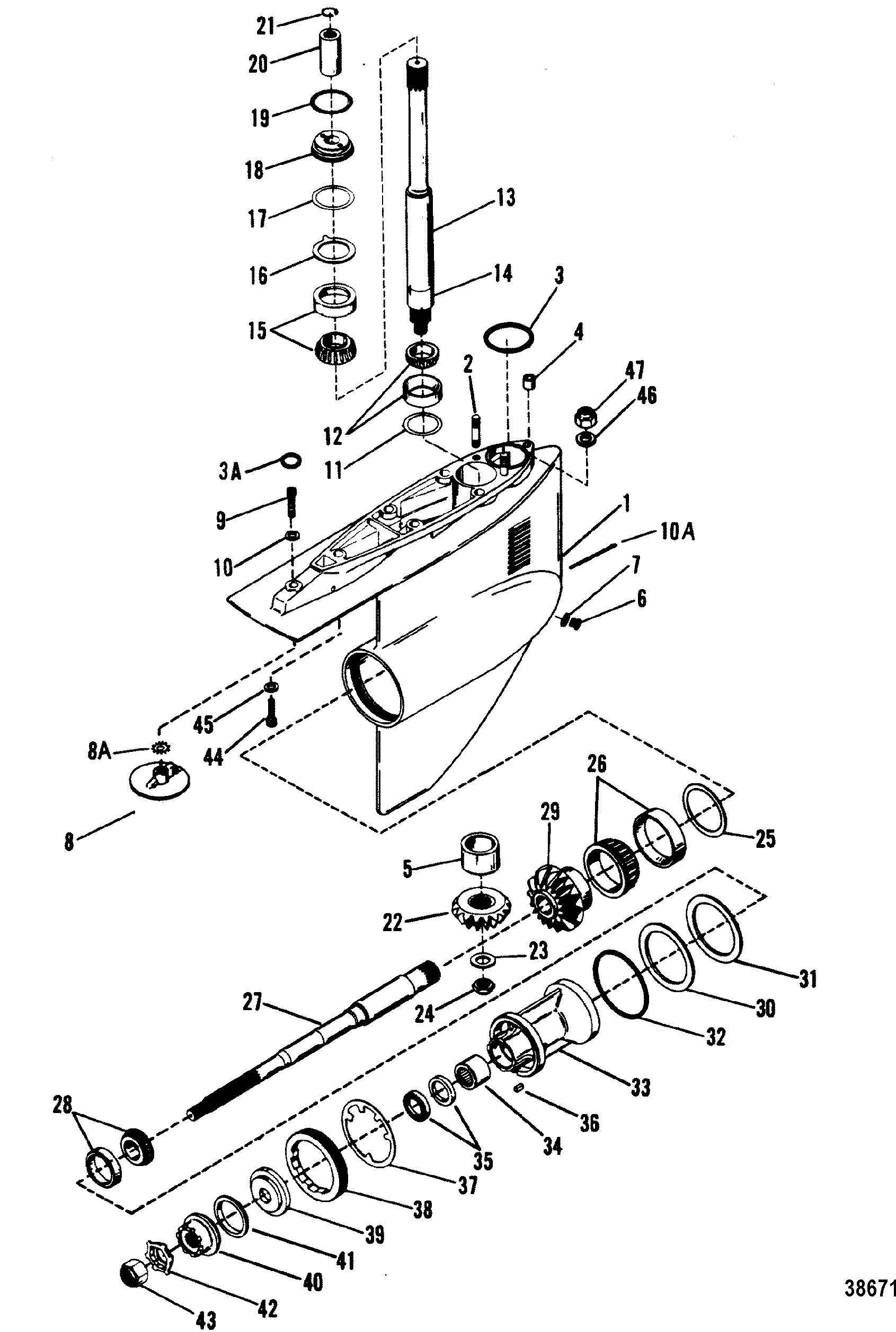 Hardin Marine - Gear Housing (Bravo II)
