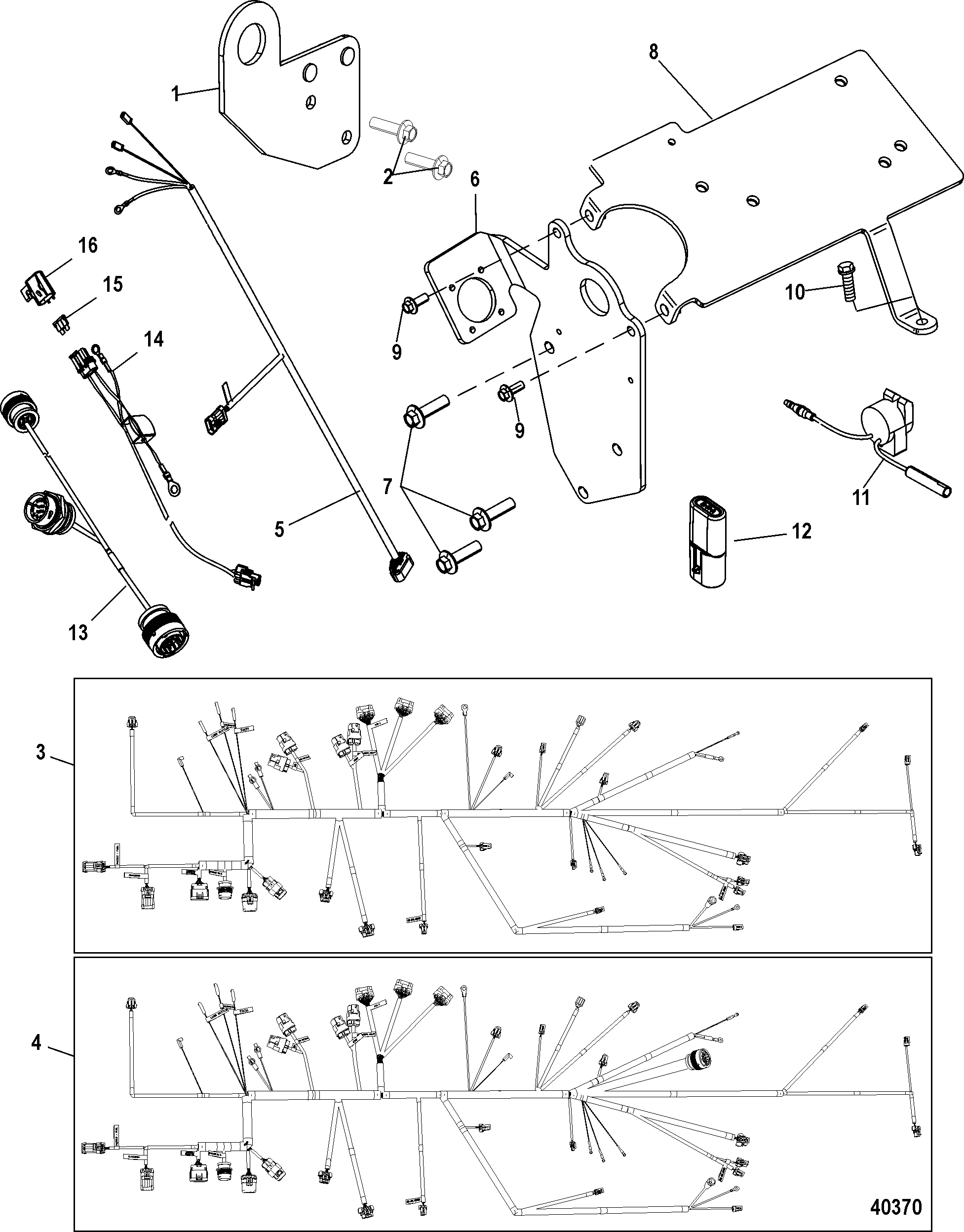 hardin marine lifting brackets and wiring harness rh hardin marine com 5 0 Ford Engine Horsepower