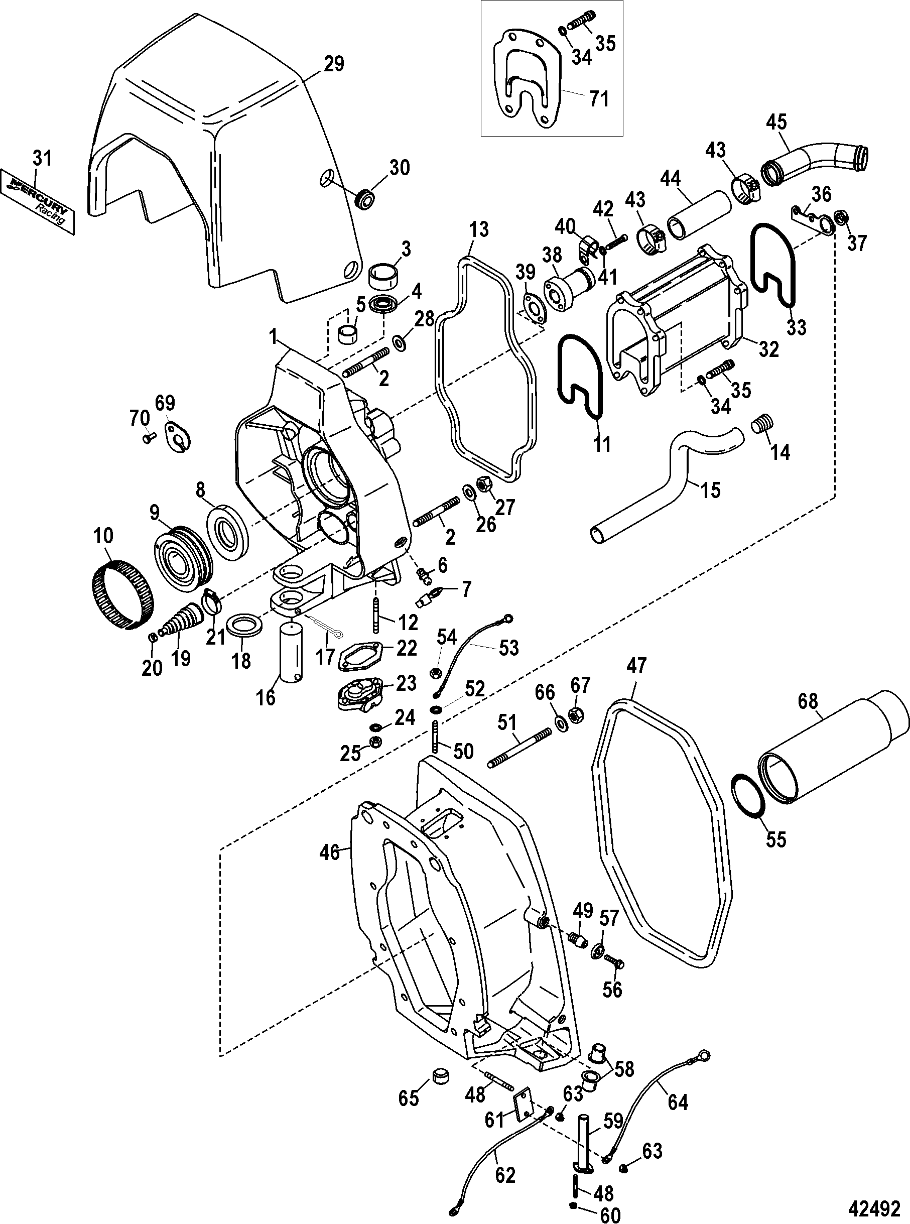 Hardin Marine - Gimbal Housing (Integrated Transom) omc power tilt wiring 