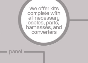 Question: Do you want to buy a kit or individual parts for electronic trim indicators? If you aren't aware, we offer kits complete with all necessary cables, parts, harnesses, and converters