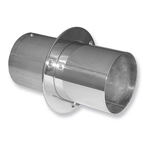 4" Straight Cut Exhaust Tips (Pair) 4” External Length, 4” Internal Length