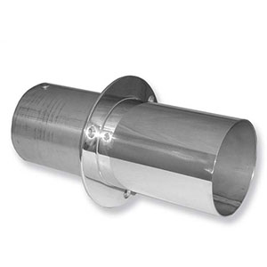 4" Extra Long Straight Cut Exhaust Tips with Internal Flaps (Pair)