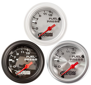 0-15 PSI White Boost Gauge 2-1/16"