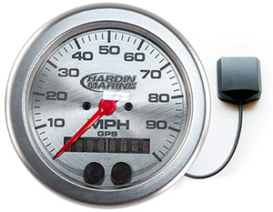 Hardin Marine GPS 0-100 MPH Speedometer Gauge - 3-3/8"