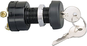 Ignition Switch 3 Pos. Carded