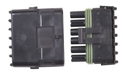 Weathertight Sealed Connector - Male Tower/Female Shroud With Pins And Seals