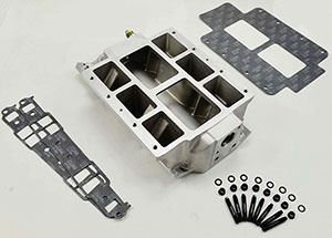 Small Block Chevy Manifold Satin Large Port (1206 Or Larger)