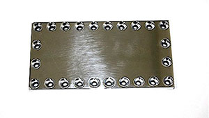 Burst Panel Block Off Plate Polished