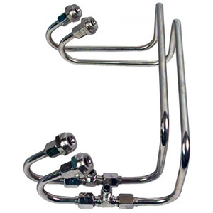 Dual Inlet 4500 Fuel Line Kit Pol S.S. (Holley)