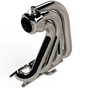 CMI Straight Back Sweeper Headers for Mercury 525-700 Engines - 3" Taller