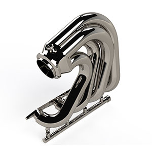 CMI Big Block Chevy Standard Bravo Sport Tube Exhaust System, Polished