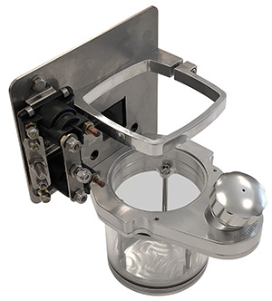 Mayfair Billet Aluminum Tall Trim Tank Reservoir with Solenoids and Bulkhead Bracket