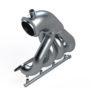 CMI Big Block Chevy E-Top Platinum Exhaust System, Mercury Flat Flange, Stainless Tree - CLONED
