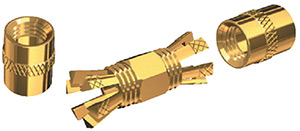 PL258 Gold Plated Solderless Double Female VHF Radio Connector